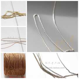 DIY配件铜配链饰品1.45*1.16mm超细扁O链 链条锁骨链细链(225SFB)