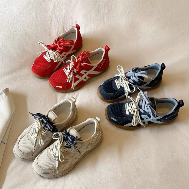 Cowhide 7cm Height-Increasing German Training Shoes for Women, 2026 New Model, Double Shoelaces, Thick-Soled Sports Casual Shoes for Petite Individuals