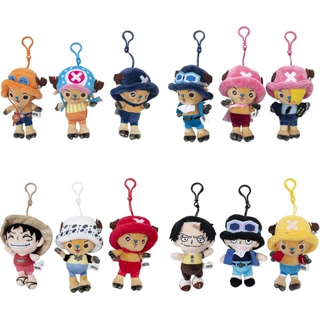 Cartoon Keychains Authentic Spot Cross-border Popular One Piece Pendant Plush Do