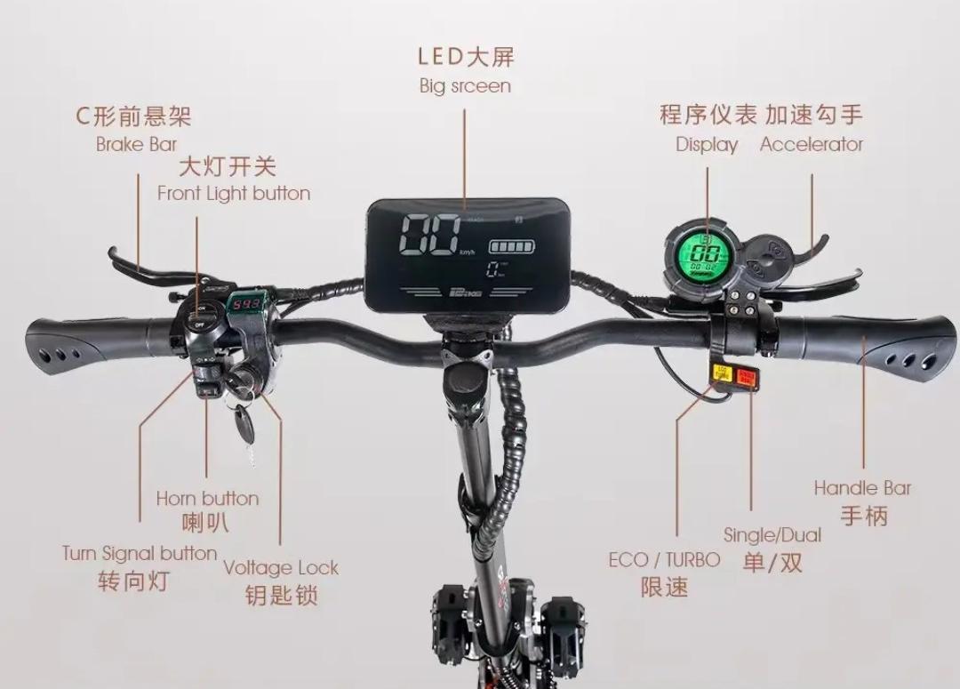 Guan Hejia Victory 11-inch Adult Electric Dual-Drive Off-Road Foldable Scooter D5 Standard Two-Wheel Others
