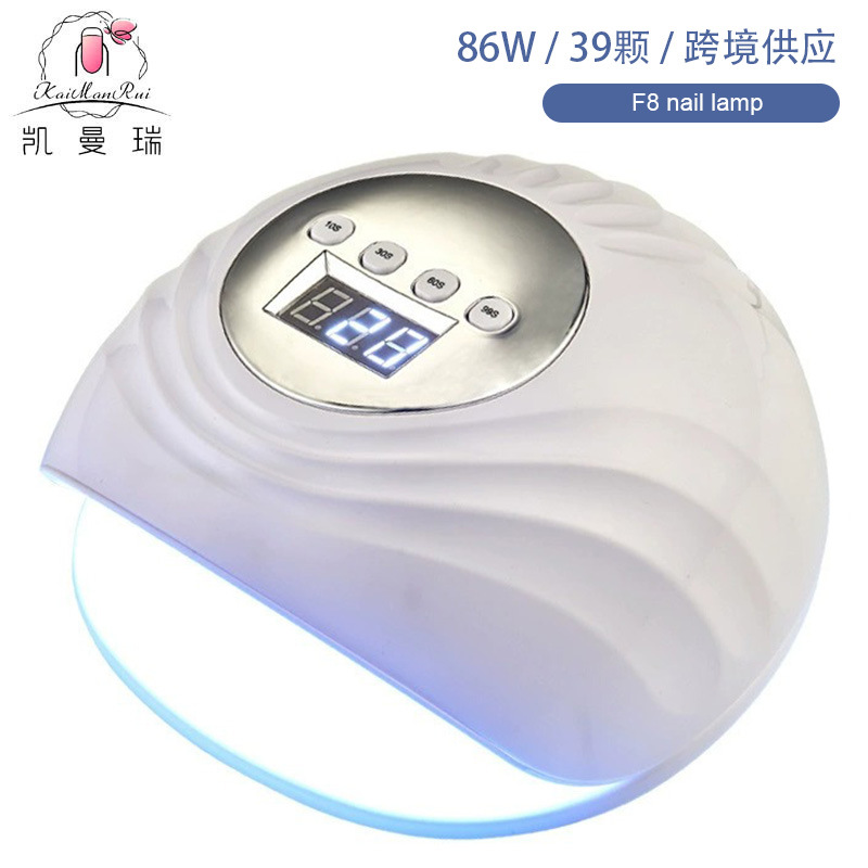 Lámpara de manicuras transfronteriza 86W de alta potencia pegamento de manicuras de manicuras lámpara de horneado de manicuras tienda de manicuras UVLED doble fuente de luz de manicuras de luz