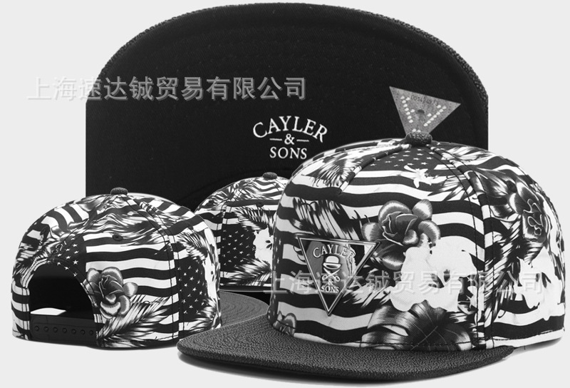 Mayorista comercio exterior sombrero plano sombrero ajuste sombrero sombrero de automóvil sombrero de moda americana sombrero de sol sombrero de sol