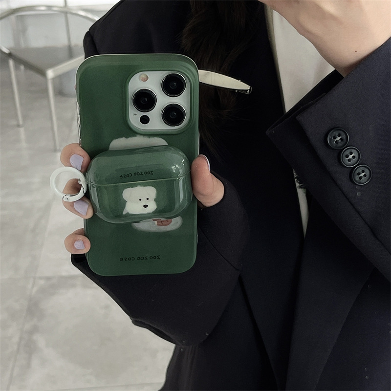 Adorable dibujo animado al óleo para perros AirPods pro2 generación auriculares inalámbricos Bluetooth Apple 3 generación nuevo