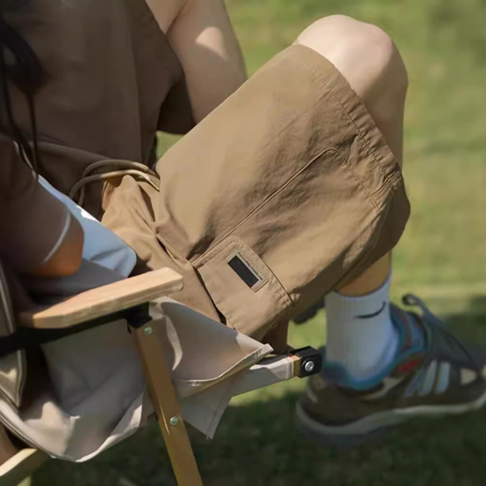 Outdoor Mountain Style Large Pocket Workwear Shorts Men's Summer American Style Trendy Brand Simple Casual Pants Straight Leg Wide Leg Pants