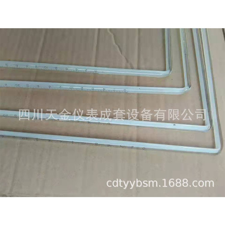 温度计L型玻璃棒表耐高温温度计直角温度计0-100 0-200 0-300度
