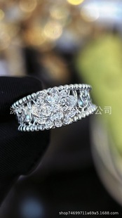 18K Gold Natural Premium High Jewelry Gem Inlaid Diamond Ring Agent One Click Dropshipping