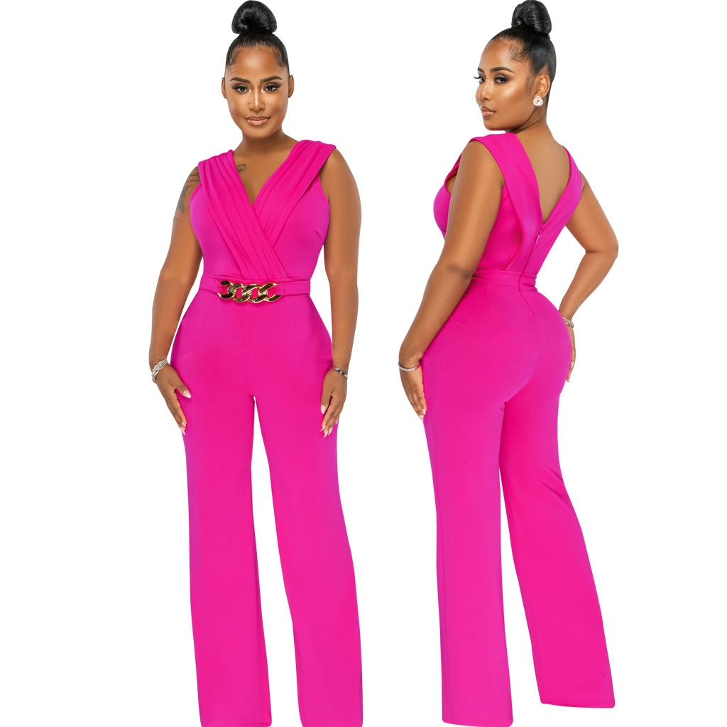 Women's Casual Daily Bodysuits Casual Streetwear Geometric Full Length Jumpsuits display picture 10
