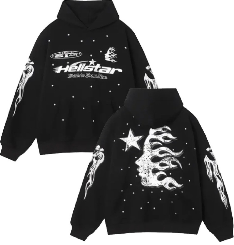 クロスボーダー新スタイル地獄の星スウェットシャツ Y2k パーカーヨーロッパとアメリカのトレンディなストリート大型服パンク原宿ジャケット|undefined