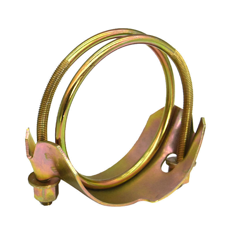 Fuerte galvanizado tigre abrazadera bomba de agua reforzada doble alambre de acero garganta de tubo de trabajo pesado hierro tubo de goma fuerte abrazadera
