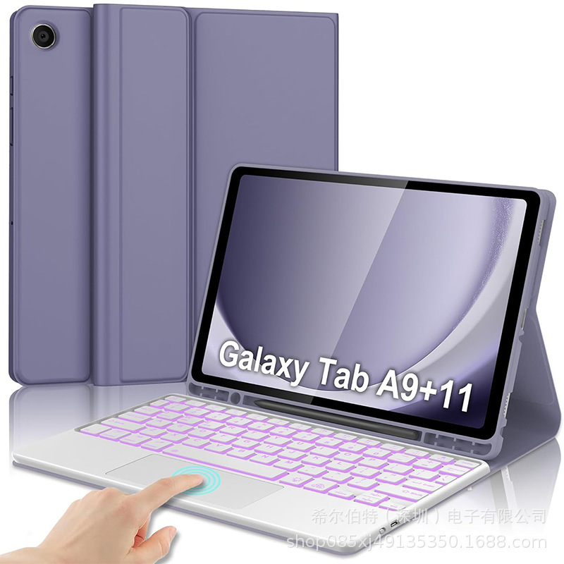 Samsung Galaxy S10FE タブレット保護ケース 10.9inch タッチバックライト Bluetooth キーボードレザーケース X510 に適しています。|undefined