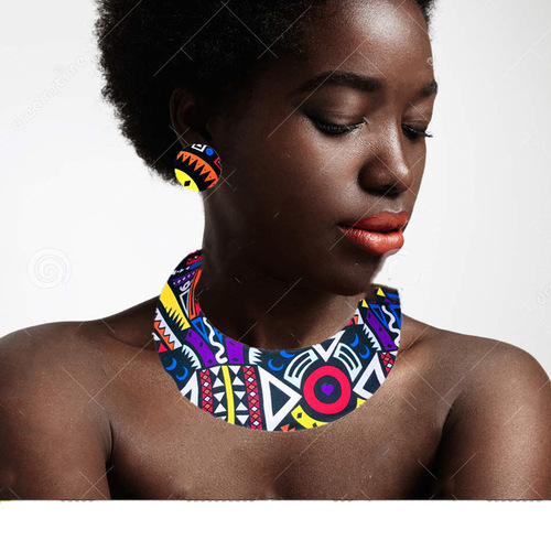 African Beaded Necklace Set of Three, Kent Exaggerated Choker, Amazon Cross-border Accessory