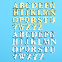 DIY из нержавеющей стали 26 английских букв ювелирные аксессуары браслет ожерелье декоративный кулон S125