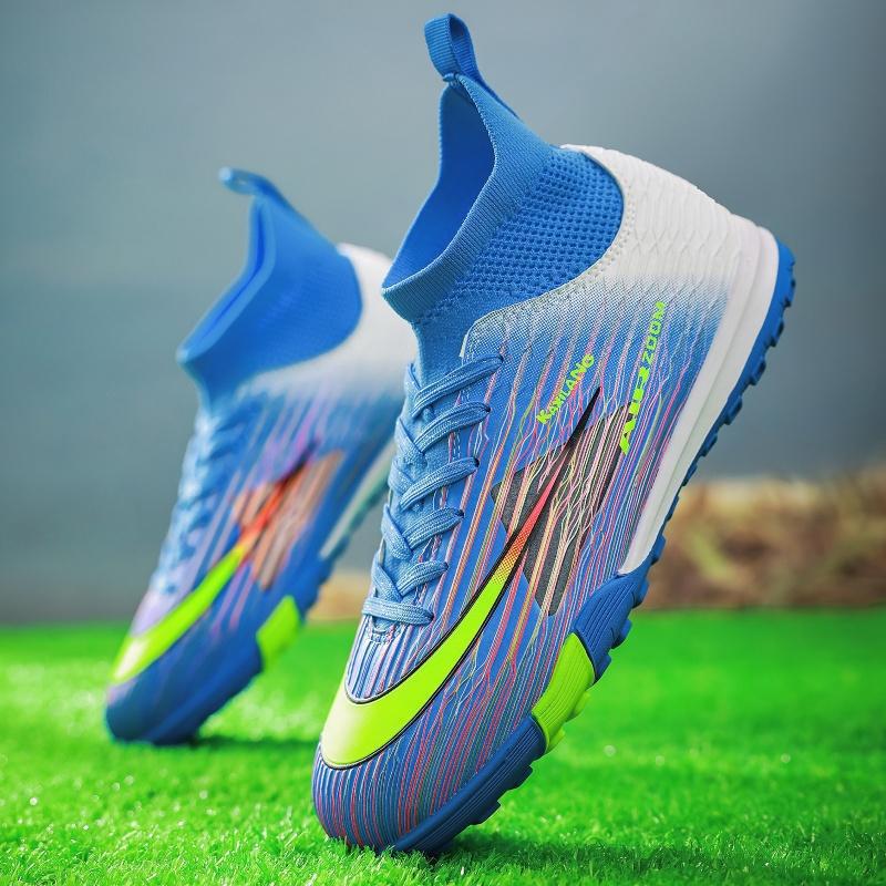 Zapatillas de Fútbol de Caña Alta TF de TPU Equilibrio para Césped Artificial y Fútbol