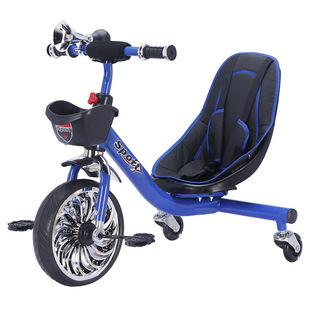 New Children's Pedal Drift Rotating Car Boys and Girls Riding Light Music 3-7 Years Old Can Sit Across the Border