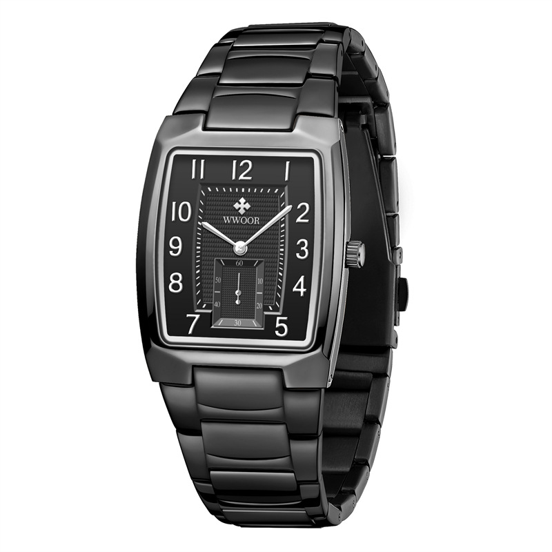 WWOOR/Hold Love 8837 nueva moda personalizada movimiento de cuarzo Correa acero simple creativo reloj casual los hombres