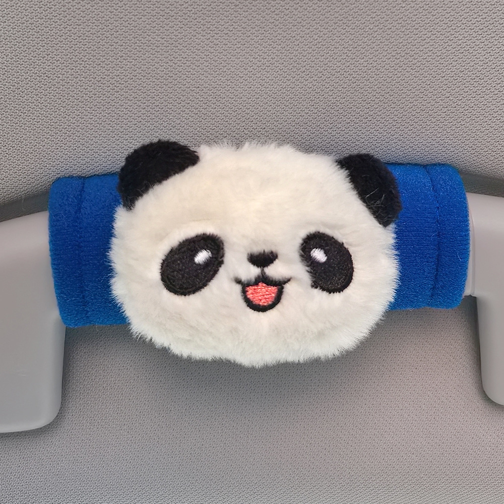 Cute panda de dibujos animados mango de automóvil mano de freno de mano de automóvil general mango de puerta interior guante de techo