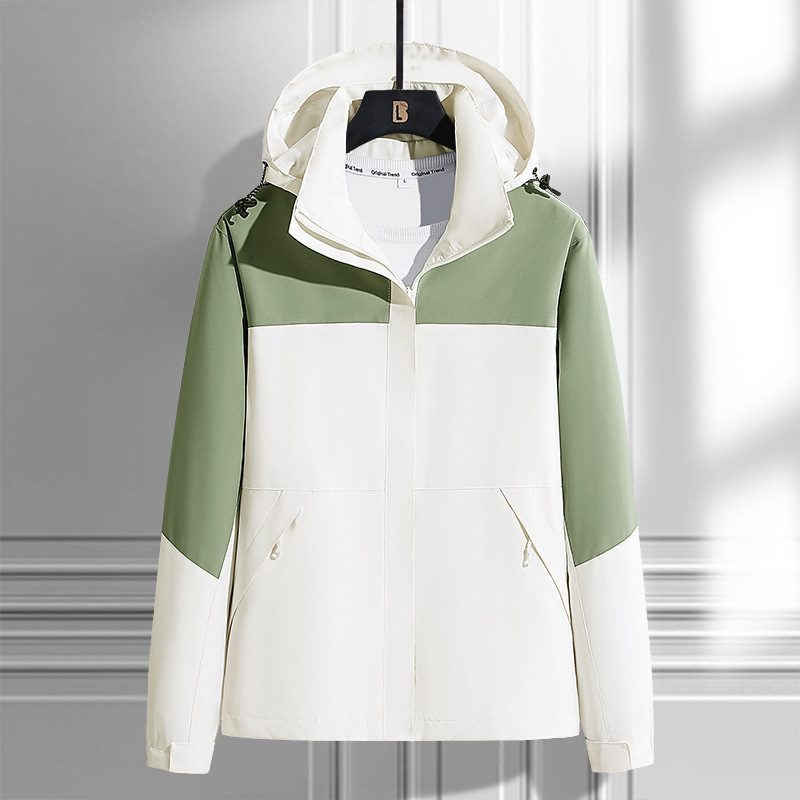 Shake rápido para la versión americana de la chaqueta de asalto para hombres y mujeres parejas abrigo casual otoño y invierno nueva chaqueta con capuz suelta marca de moda para hombres