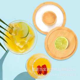 跨境木制调味罐沾盐器竹木沾盐器鸡尾酒调味研磨器盐边盘