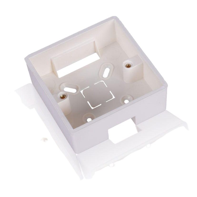 Caja de conexiones de plástico de montaje abierto especial de toma de interruptor directo de fábrica Pvc 86 tipo retardante de llama caja inferior de montaje abierto