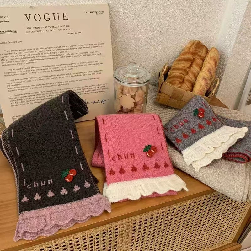 Universal cute scarf with letters