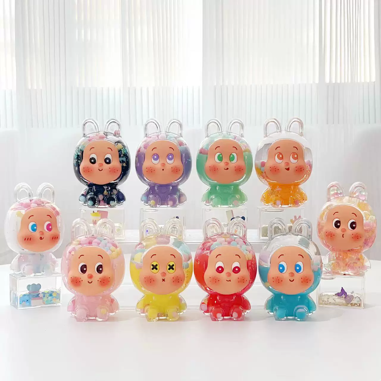 大号星星人流沙瓶炫彩爆款潮玩摆件diy盲盒盲袋创意饰品桌面摆件