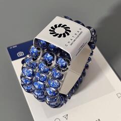 正版蓝调烟花电话线发圈时尚TT电话圈头绳高弹力彩色无痕情侣手环