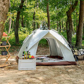 户外露营帐篷半自动户外帐篷免安装便携式折叠双层露营帐篷现货批