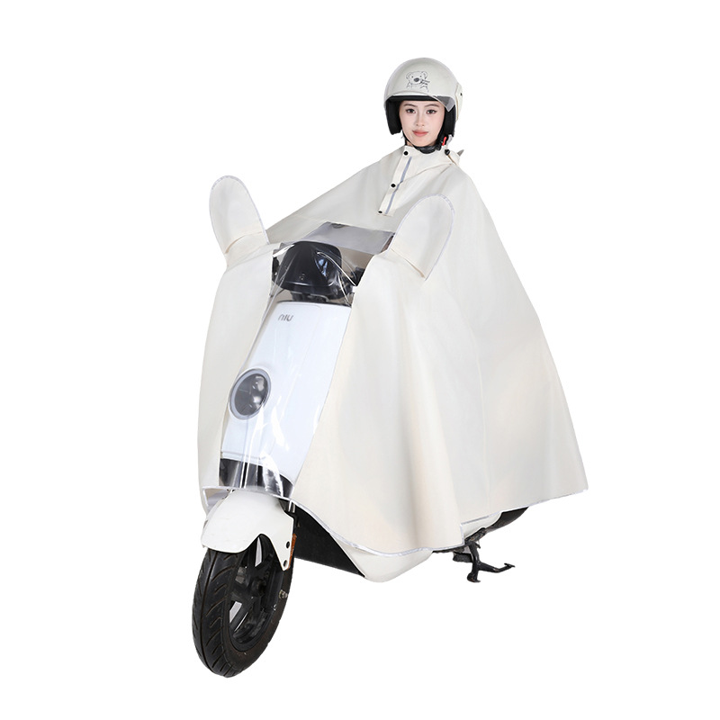 Impermeable para coche eléctrico, cuerpo completo, batería de motocicleta gruesa, coche a prueba de lluvia, jinete adulto, impermeable, poncho