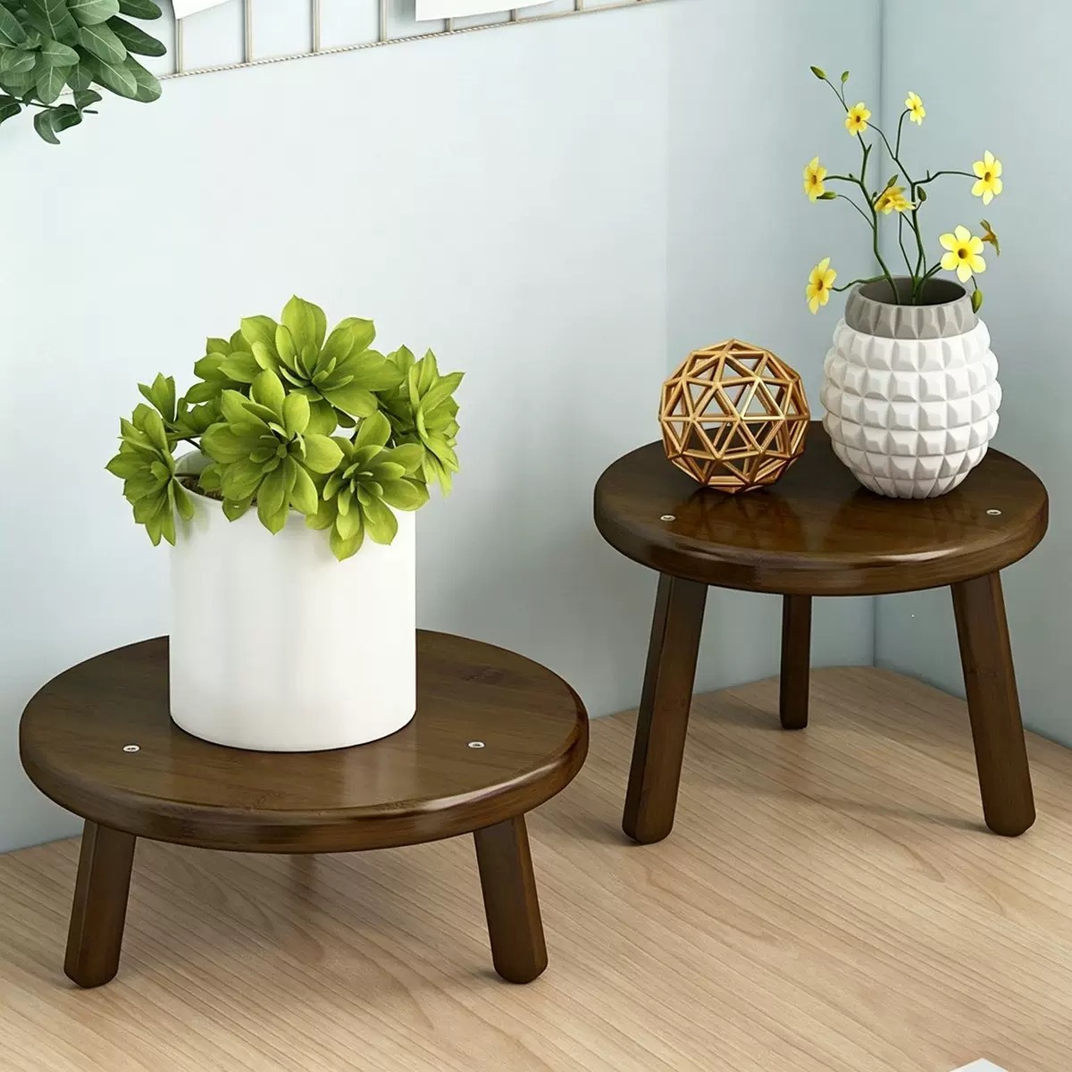 Indoor Flower Stand, Floor-Standing Living Room Green Plant Stand, New Model Solid Wood Balcony Flower Pot Stand, Windowsill Succulent Rack