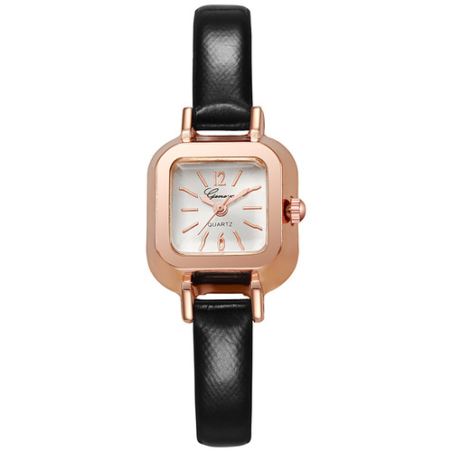 Mini Square Simple Women's Watch, Small Retro Casual Student Watch, Korean Style Thin Strap Fashion Women's Wristwatch
