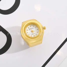 外贸可看时间戒指手表厂家直销戒指批发手表爆款热热卖金色戒指表