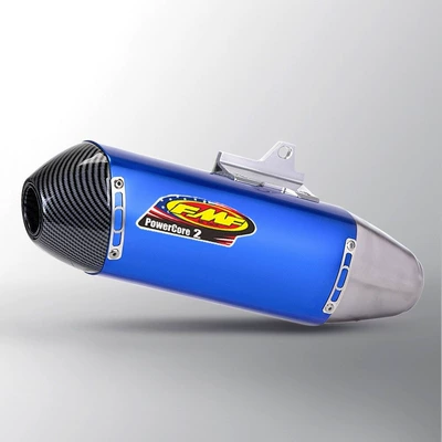 51mm Off-Road Motorcycle Modified Tailpipe Motorcycle exhaust pipe - blue-imitation-carbon-head