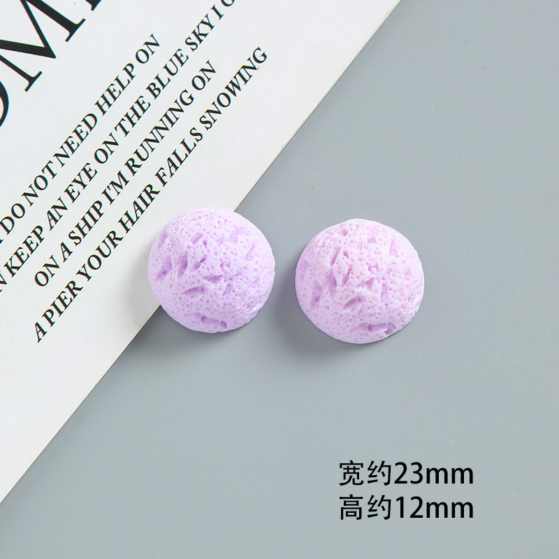 diy 模擬食品おもちゃアイスクリーム半円形アイスクリームボール手作りクリーム接着剤携帯電話ケースヘアピンジュエリー樹脂アクセサリー|undefined