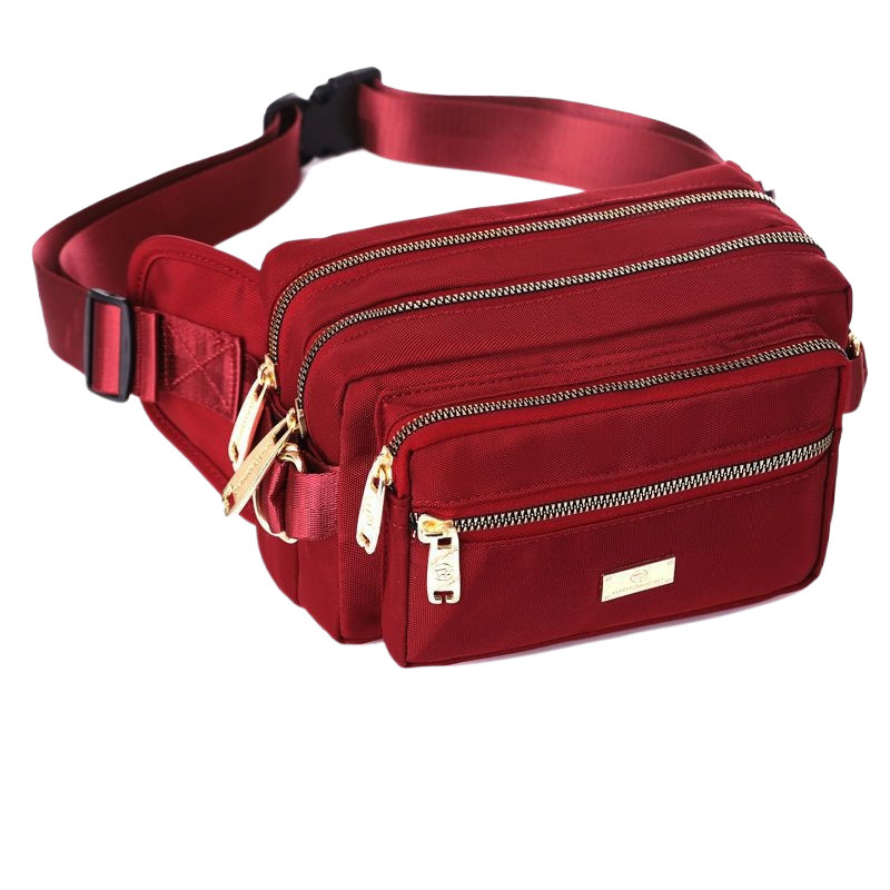 Riñonera de gran capacidad para mujeres y hombres, tela Oxford impermeable, cajero comercial, cambio multicapa, teléfono móvil, bolsa de pecho para deportes al aire libre