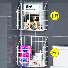 Bathroom Wall-Mounted Storage Shelf without Drilling, Shower Wall-Hanging Clothes Rack, Storage Cabinet, Wall Clothing Organizer Basket