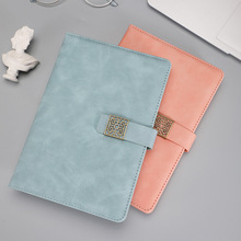 A5商务软抄笔记本复古风手账本创意软面时尚商务搭扣 笔记本本子