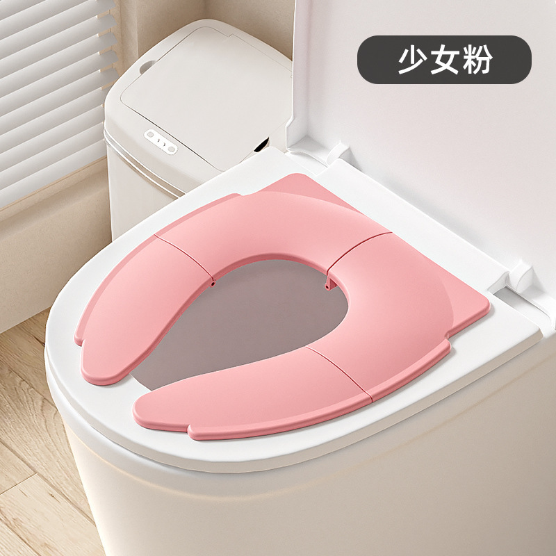 Anillo de inodoro para niños en el hogar, asiento de inodoro plegable, asiento de inodoro portátil para bebés y bebés