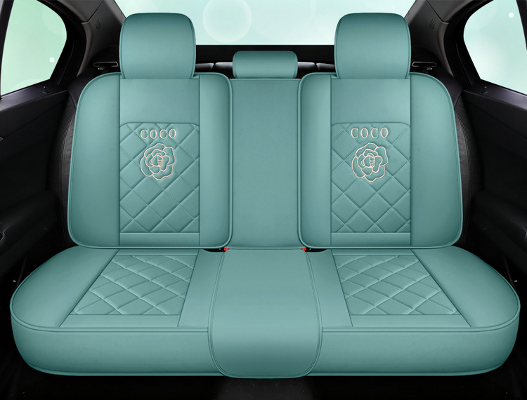 Factory Direct Sales Dropshipping All-Inclusive Leather Car Seat Cover Four-Season Universal Fully Surrounded Seat Cover Women's Seat Cushion