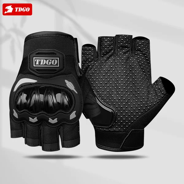 Electric vehicle and motorcycle riding gloves, half-finger summer anti-fall motorcycle gloves, summer riding protective gear for men