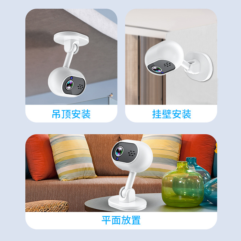 A4 Cámara 1080p remoto WiFi cámara de seguridad para el hogar HD visión nocturna inteligente intercomunicador vigilancia alarma