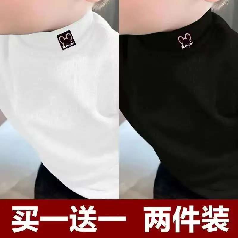 儿童T恤长袖德绒上衣秋冬2025新款中大童ins风可爱印花童装打底衫|undefined