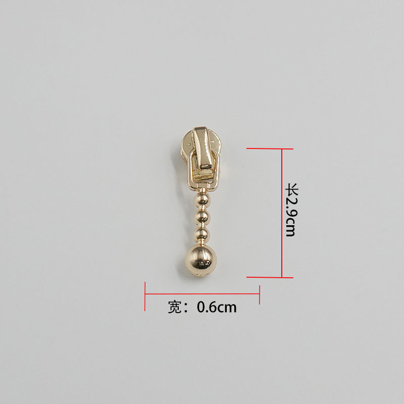批发金属拉链头 3号拉链头浅金拉头拉片箱包拉链拉扣头5号拉链头|undefined