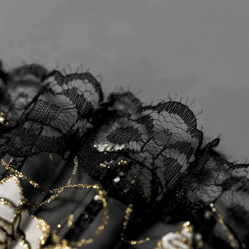 Веер черной розы темный веер! Кружевной темный веер для рукоделия