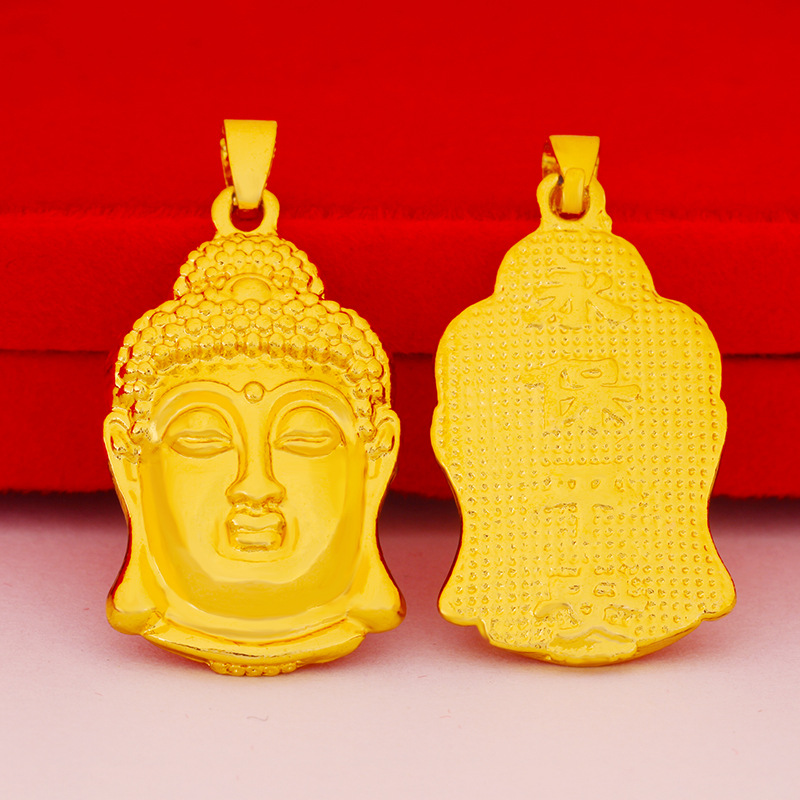 Verguld maitreya hanger ketting voor dames nationale trend stijl_voghion.com