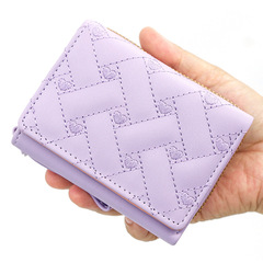 Lovingly Embroidered Heart Wallet, Women's Short Pocket, Multi-Card Slot, Large Capacity, Versatile and Fashionable