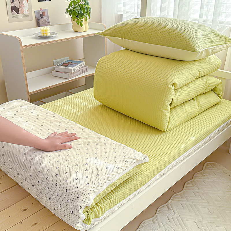Funda de edredón de gofres de algodón de verano pieza única 150x200x230 edredón simple simple 2025 nueva funda de edredón