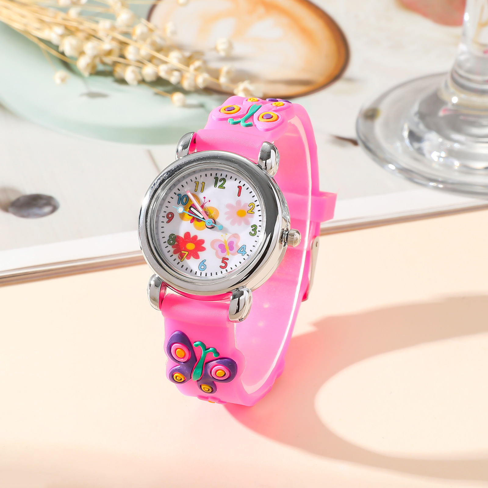 Cute Butterfly Buckle Quartz Kids Watches display picture 1