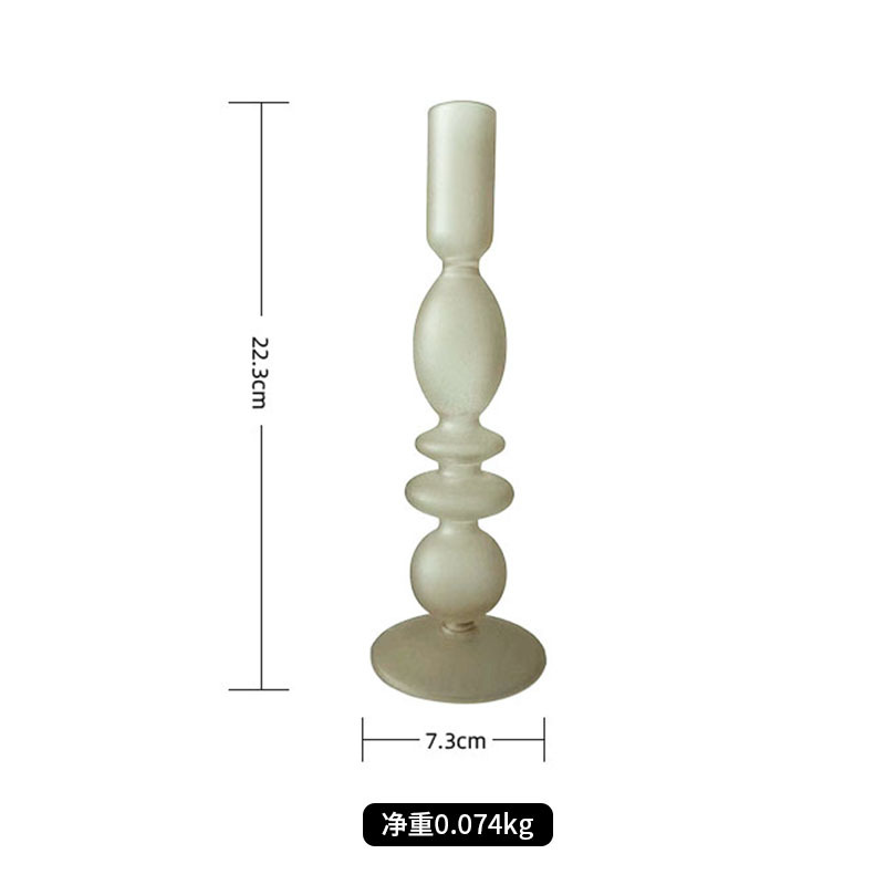 Fábrica Candelabro decoración vidrio estilo Europeo simple luz romántica de lujo retro modelo de escritorio Vela DE LA Habitación decoración del hogar