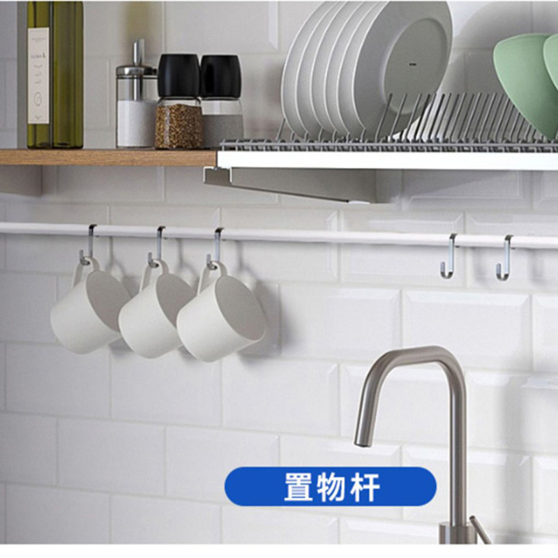 Wardrobe Rod, Curtain Rod, Bathroom Door Curtain Rod, Retractable Clothes Hanger, Towel Hanger, Clothes Drying Rod, Three-Section Splicing Wardrobe Rod, Curtain Rod, Bathroom Door Curtain Rod, Retractable Clothes Hanger, Towel Hanger, Clothes Drying Rod, Three-Section Splicing