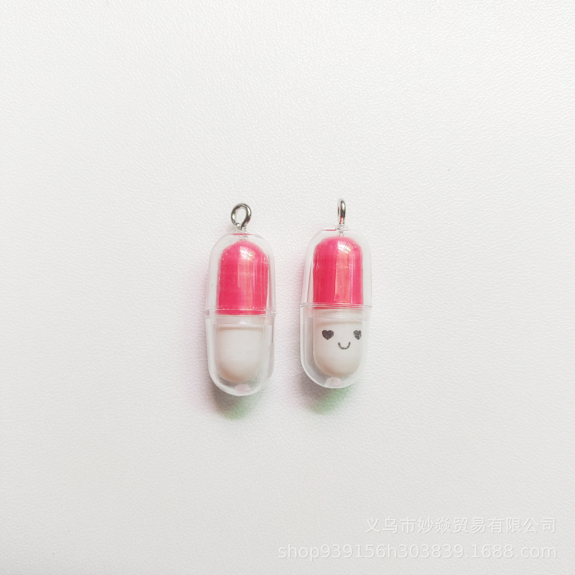 Japonés y coreano simulación tridimensional mini píldora cápsula DIY resina colgante epoxi pendientes collar accesorios de joyería